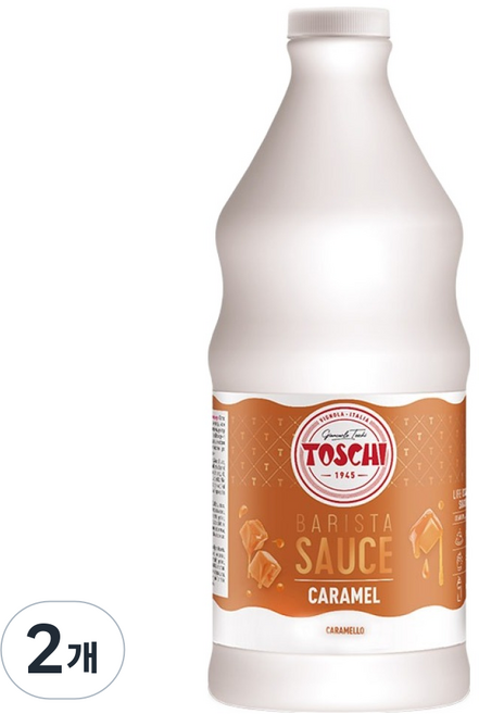 토스키 카라멜 소스, 2kg, 2개
