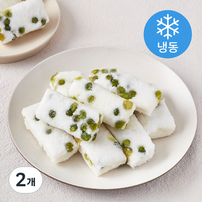 자농의뜨락 완두백설기 (냉동), 1kg, 1개입, 2개