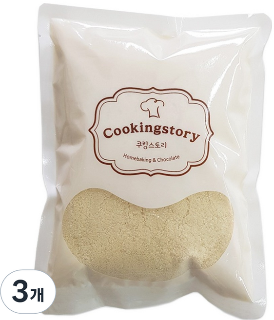 쿠킹스토리 아몬드 분말, 200g, 3개