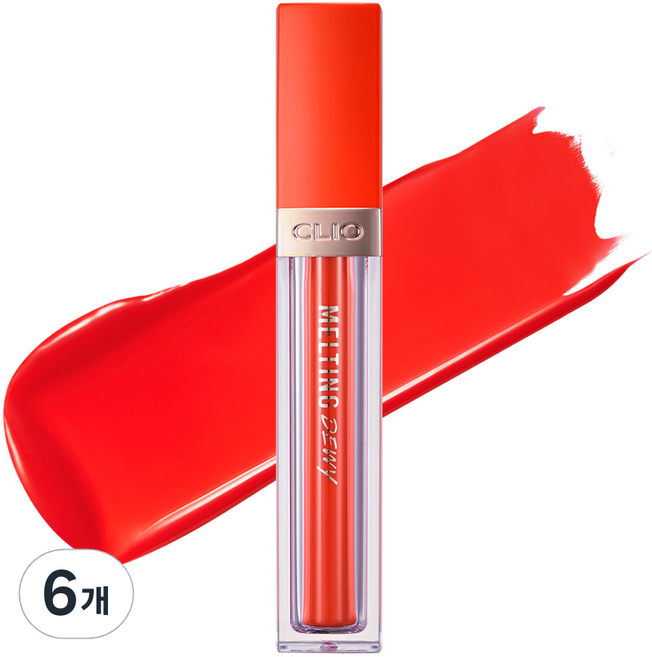 클리오 멜팅 듀이 립틴트, 03히비스커스티, 6개, 3.1g