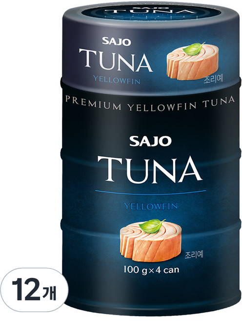 사조 프리미엄 황다랑어 참치, 100g, 12개