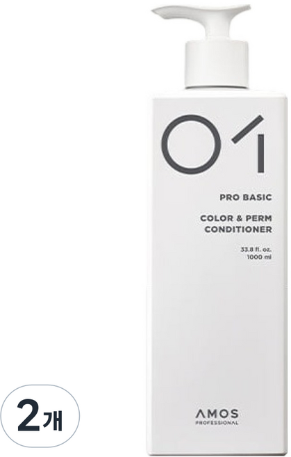 AMOS PROFESSIONAL 愛茉詩 染燙修護潤髮乳, 2個, 1L