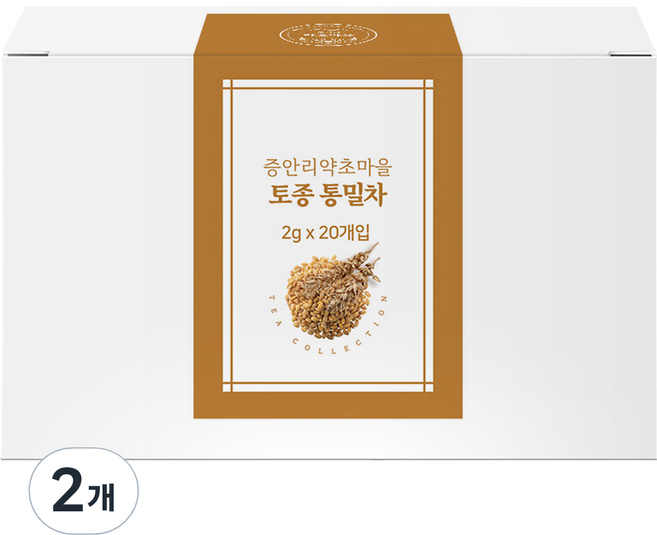 증안리약초마을협동조합 고소한 토종 앉은뱅이 고압로스팅 통밀차 20p, 40g, 20개입, 2개