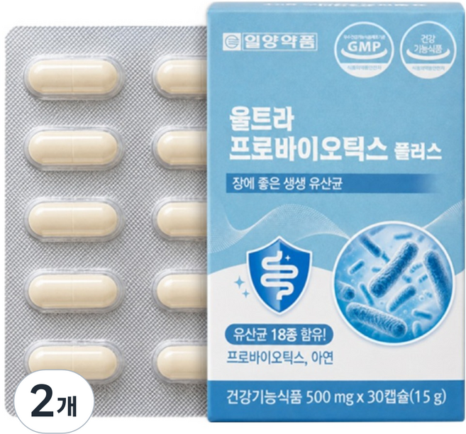 일양약품 울트라 프로바이오틱스 플러스 15g, 2개, 30정