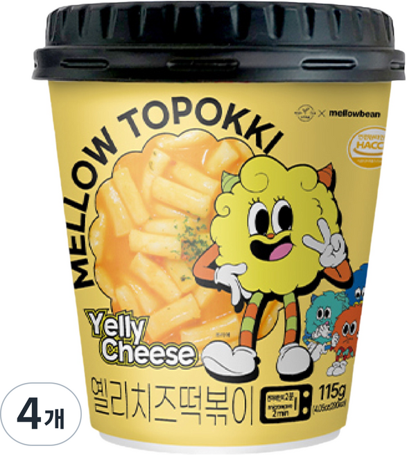 Mellowbean Yelly 起司炒年糕, 115g, 4個