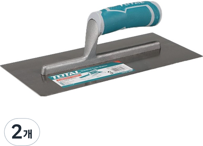 토탈툴스 공구 미장공구 흙손사각 280 x 130 mm, 2개