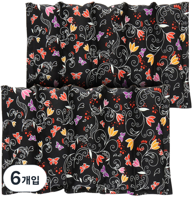아이러브허브 다용도 찜질팩 블랙 소, 6개