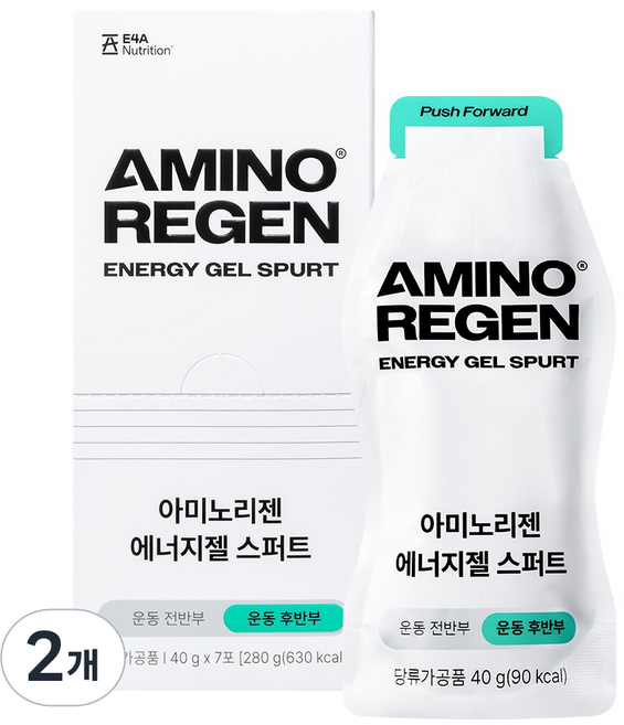 E4a Amino Rizen 能量凝膠 爆發型 後半程加速 7入, 280g, 2個
