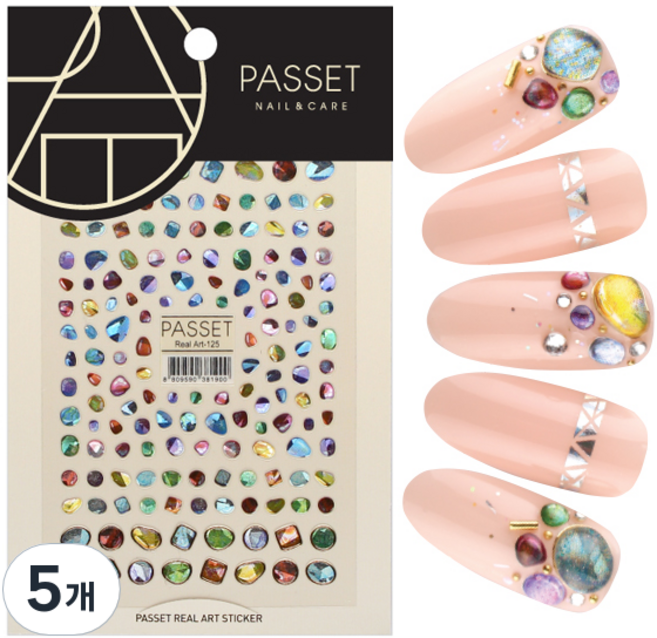 파셋 리얼아트스티커, ART125, 5개