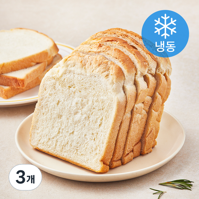 프레시오늘 우리밀51% 탕종발효72시간 리얼버터 수제 저당 돼지감자식빵 (냉동), 270g, 3개