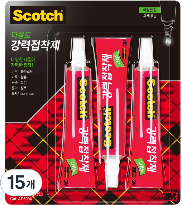스카치 다용도 강력접착제 에멀젼형, 15개