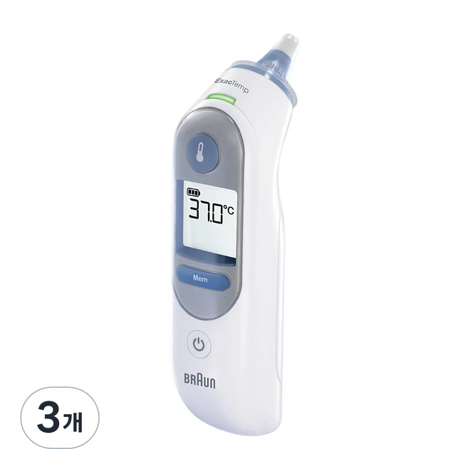 BRAUN 귀적외선 체온계 IRT6510, 3개 - 쿠팡