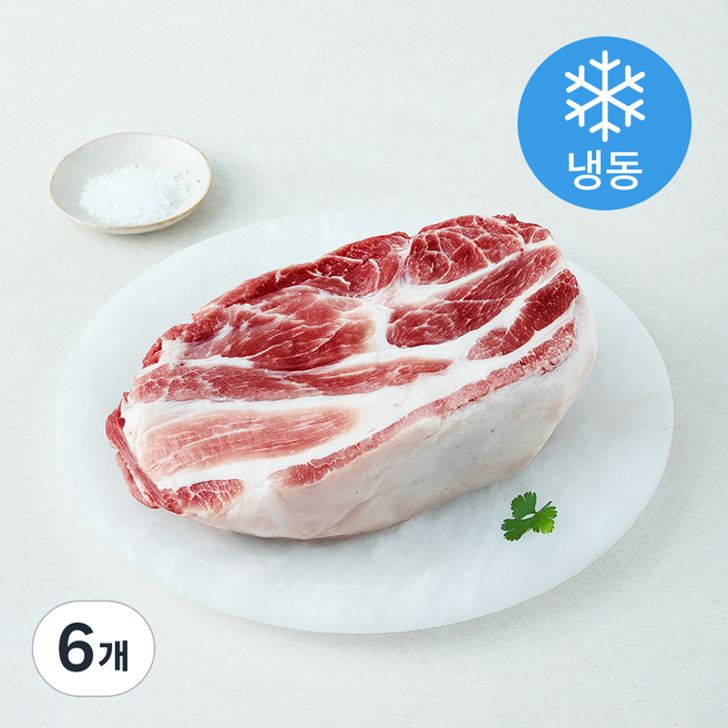 미국산 돼지 통 목전지 (냉동), 6개, 800g