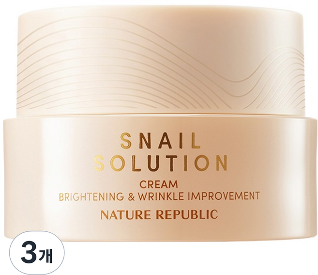 네이처리퍼블릭 스네일 솔루션 크림, 52ml, 3개