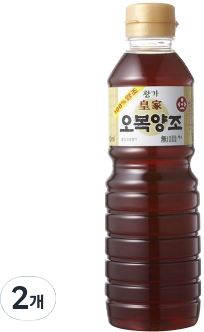 오복식품 황가 양조간장, 500ml, 2개