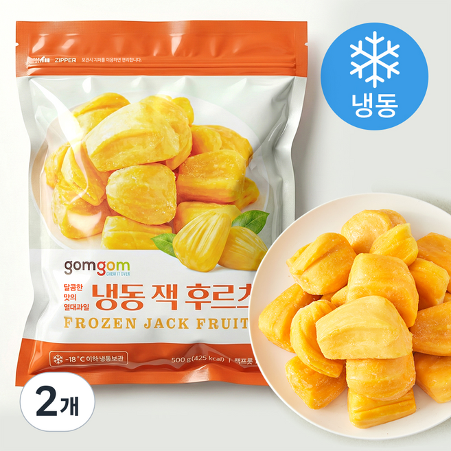 곰곰 잭 후르츠 (냉동), 2개, 500g