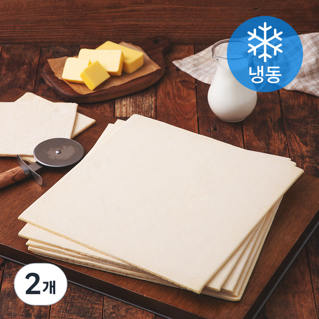 맨치트 스퀘어파이 생지 대 (냉동), 340g, 5개입, 2개