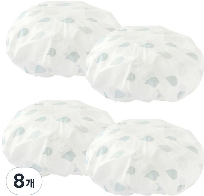 딥톡 EVA 샤워캡 고급 방수 목욕 모자 DT0936, 8개, 블루