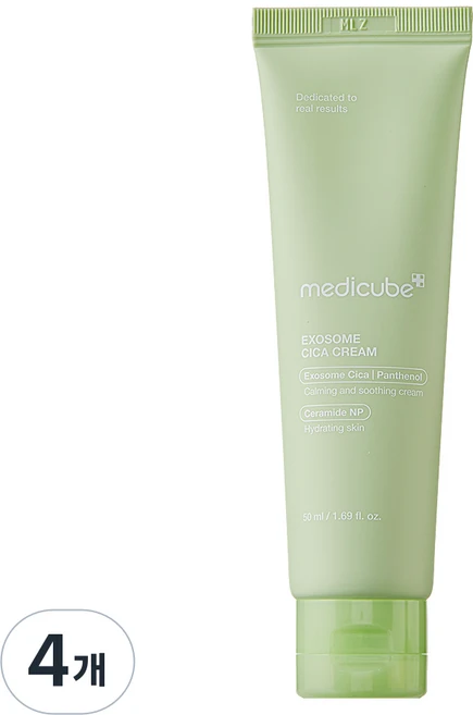 메디큐브 엑소좀 시카진정 수분크림, 50ml, 4개 - 쿠팡