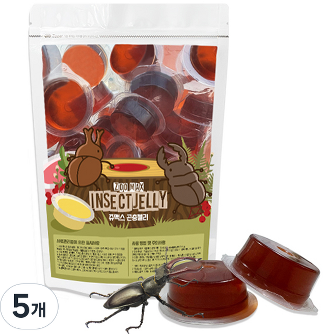 쥬맥스 곤충젤리, 흑당, 5개