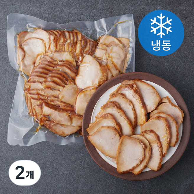 토자연 라멘용 차슈 슬라이스 (냉동), 2개, 600g
