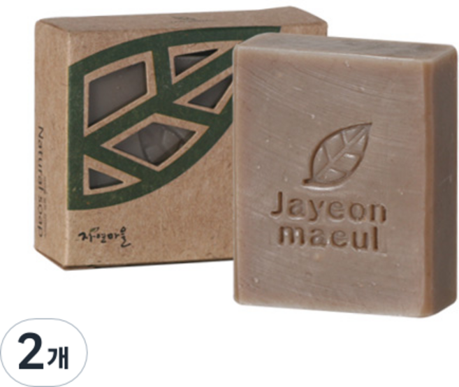 자연마을 약쑥비누, 80g, 2개