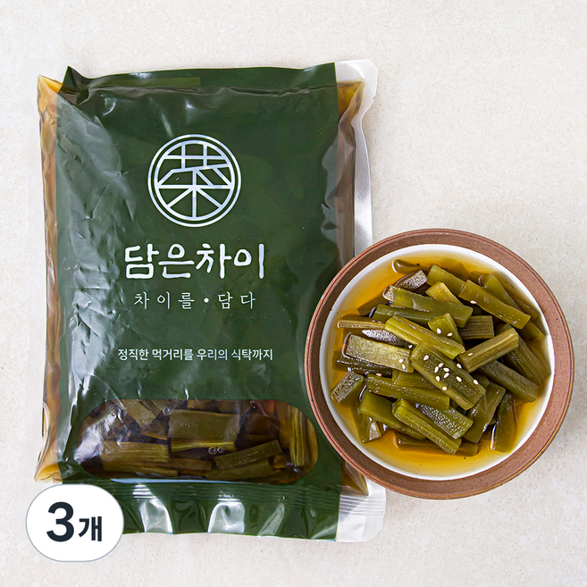 담은차이 궁채 장아찌, 1kg, 3개