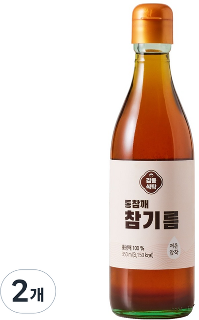 感動餐桌 全芝麻香油, 2個, 350ml