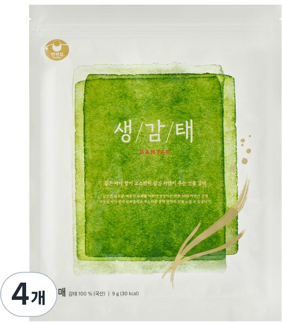 MANJUN 生甘苔全張 5片, 4個, 9g