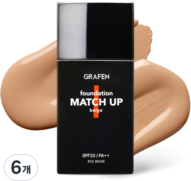 GRAFEN Match-up 粉底液 40ml, 22 米色, 6個