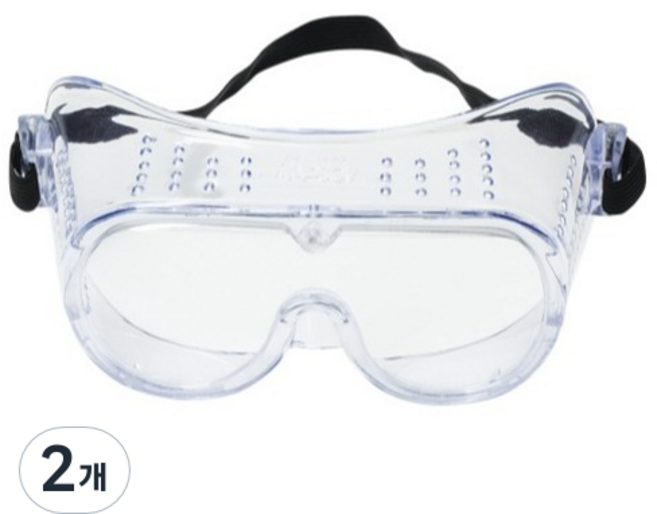 쓰리엠 간접 통풍 보안경 334AF, 투명, 2개