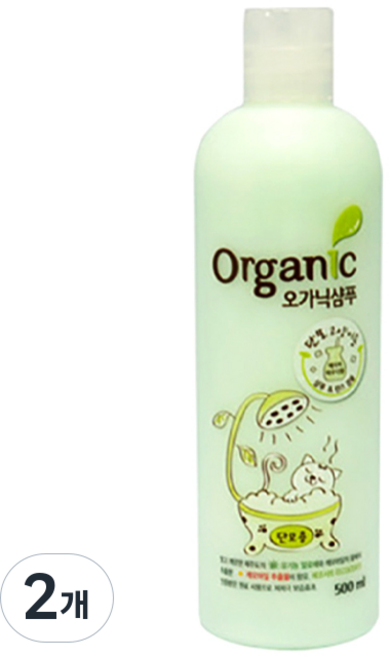 예삐 오가닉 단모용 고양이 전용 샴푸, 500ml, 1개입, 2개