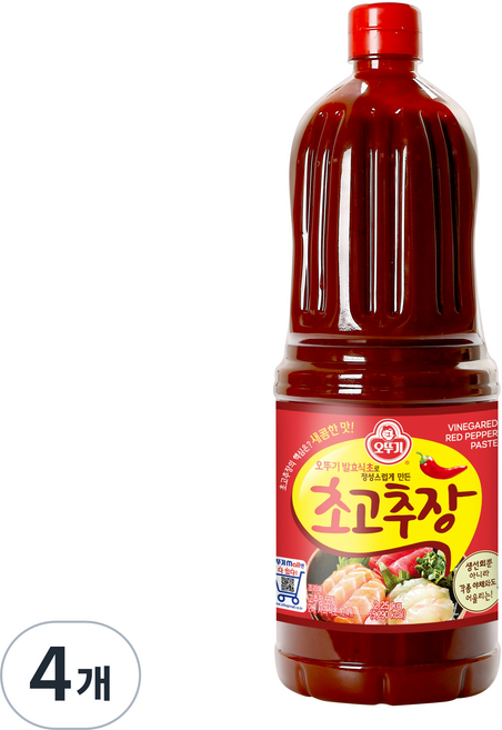 오뚜기 초고추장, 2.25kg, 4개