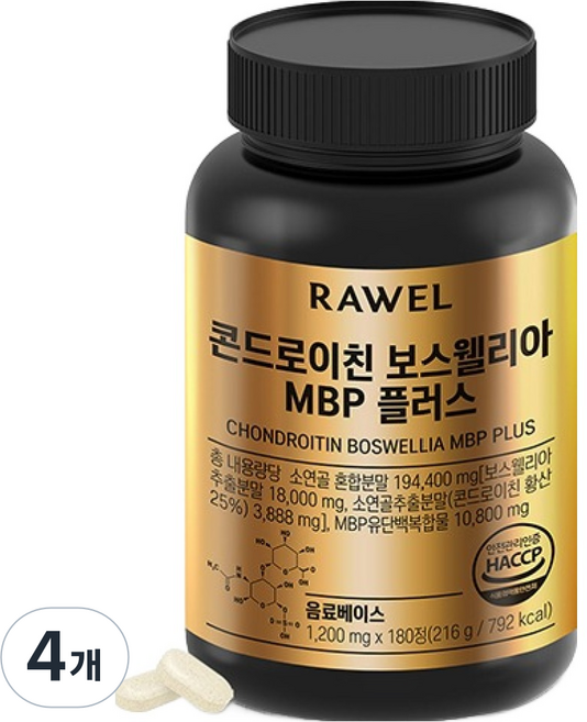 로엘 콘드로이친 보스웰리아 MBP 플러스 216g, 4개, 180정