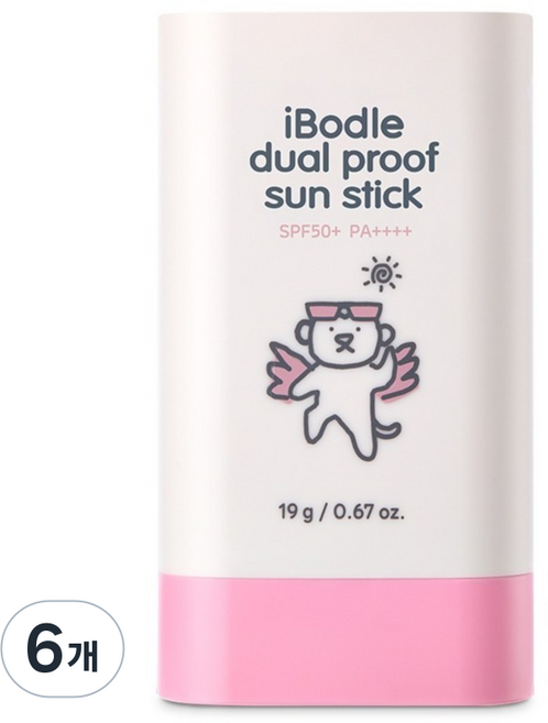 아이보들 듀얼프루프 선스틱 SPF50+ PA++++, 19g, 6개