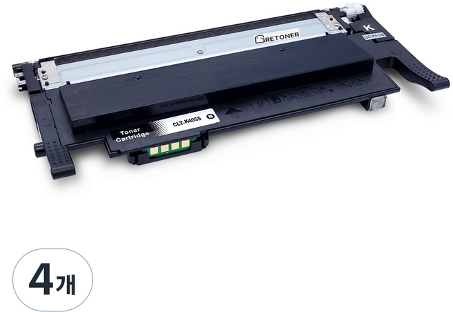 삼성 CLT-K405S 호환 재생 토너, 검정, 4개