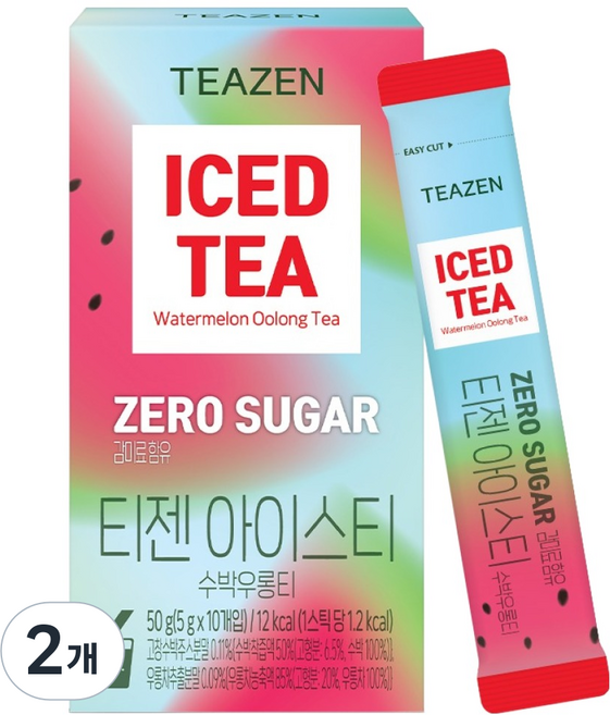TEAZEN 茶禪 零糖冰茶 西瓜烏龍茶, 5g, 2個, 10入