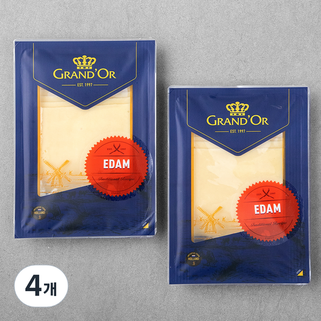 그랑도르 에담 슬라이스, 160g, 1개입, 4개