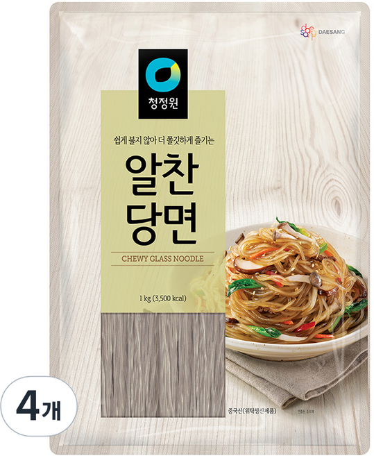 청정원 알찬당면, 1kg, 4개