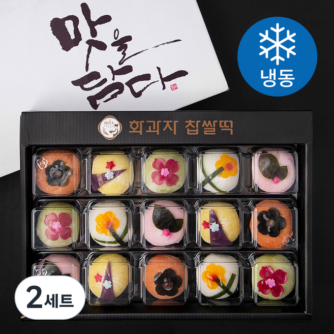 화과자 찹쌀떡 15p 세트 (냉동), 900g, 2세트