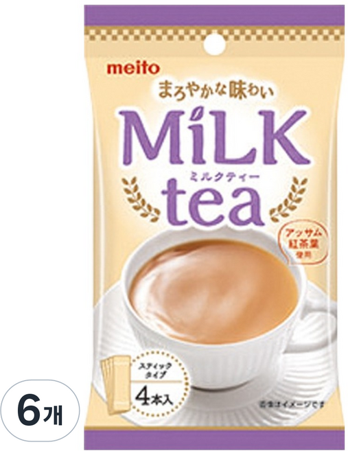 메이토 스틱밀크티, 4g, 4개입, 6개