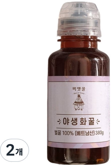 비엣꿀 자연 야생화꿀, 380g, 2개