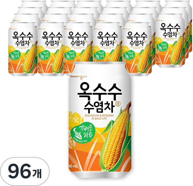 웅진 옥수수수염차, 340ml, 96개
