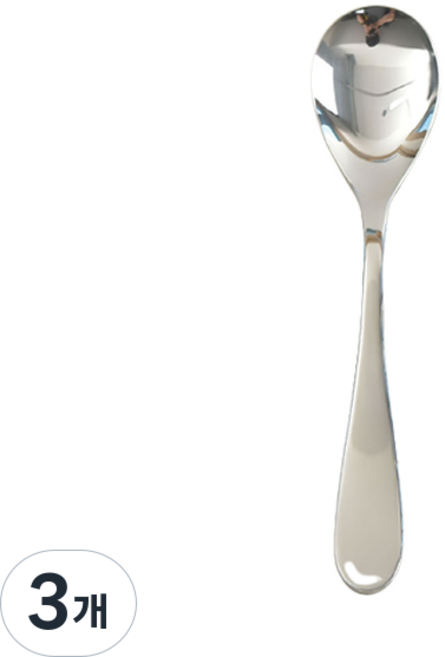 윌리브 국산 304스텐 벨로 아동커트러리세트, 실버, 단품, 3개