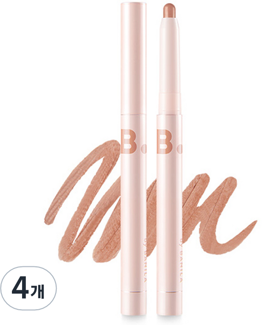 바닐라코 스머징 립 펜슬 0.8g, BE03 살몬 누드, 4개