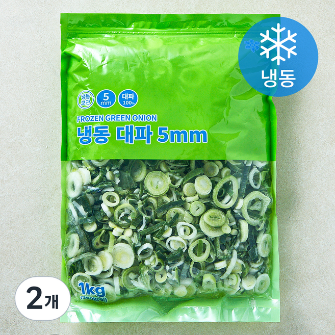 대파 5mm (냉동), 2개, 1kg