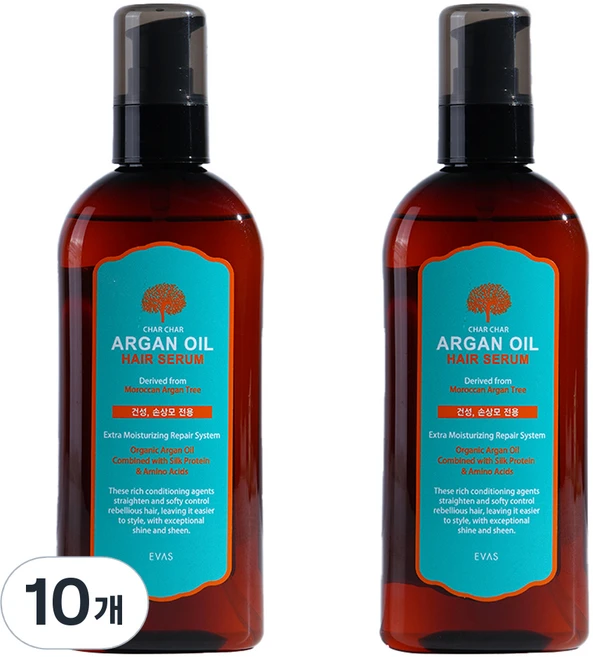 샤샤 아르간 오일 헤어세럼, 200ml, 10개 - 쿠팡