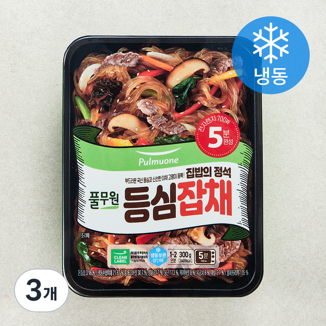 풀무원 집밥의 정석 등심잡채 (냉동), 300g, 3개