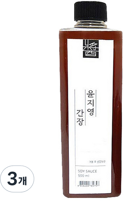 윤지영 간장, 500ml, 3개