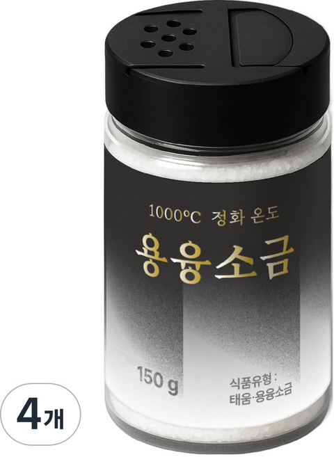 백운염 프리미엄 용융소금, 4개, 150g
